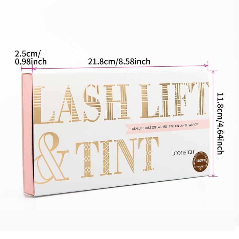 Professional Lash Lift & Tint Kit, 1 Box Professional Semi-permanent Curling Eyelash Perm Eyebrow Dye Kit, Suitable for Salon & Home Use