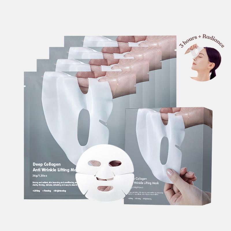 Skincare Collagen Face Mask Hydrating Firming Hydrogel Anti-Aging Holiday Gift Glow Skin Deep Moisturizing Fine Line Care