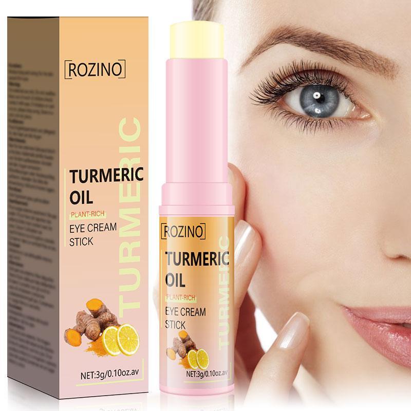 Turmeric Eye Cream Stick (1 Box), Natural Eye Care Product, Eye Moisturizer Stick, Moisturizing Eye Cream for Dark Circles, Puffiness, Dry Skin, and Eye Bags