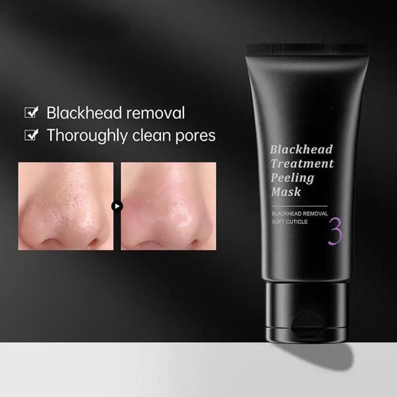 Bamboo Charcoal Blackhead Remover Face Mask – 50g Deep Cleansing Anti-Acne Treatment for Nose & Face, Purifying Skin Care Solution