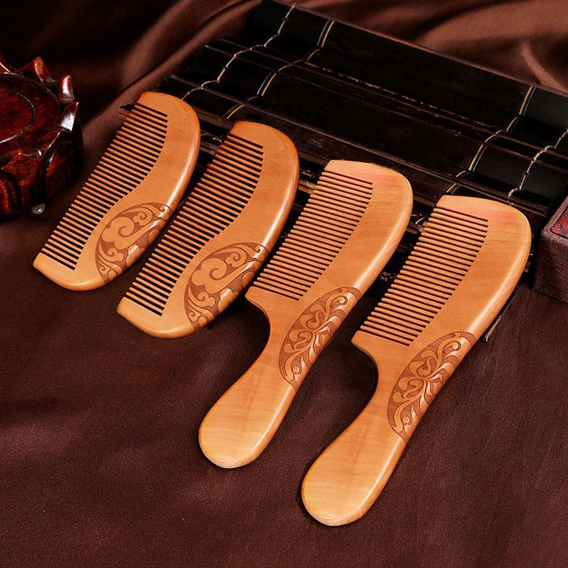 Wooden Hair Comb Set, 4 Counts set Mixed Style Hair Styling Hairdressing Comb, Professional Hair Styling Tool for Women & Men