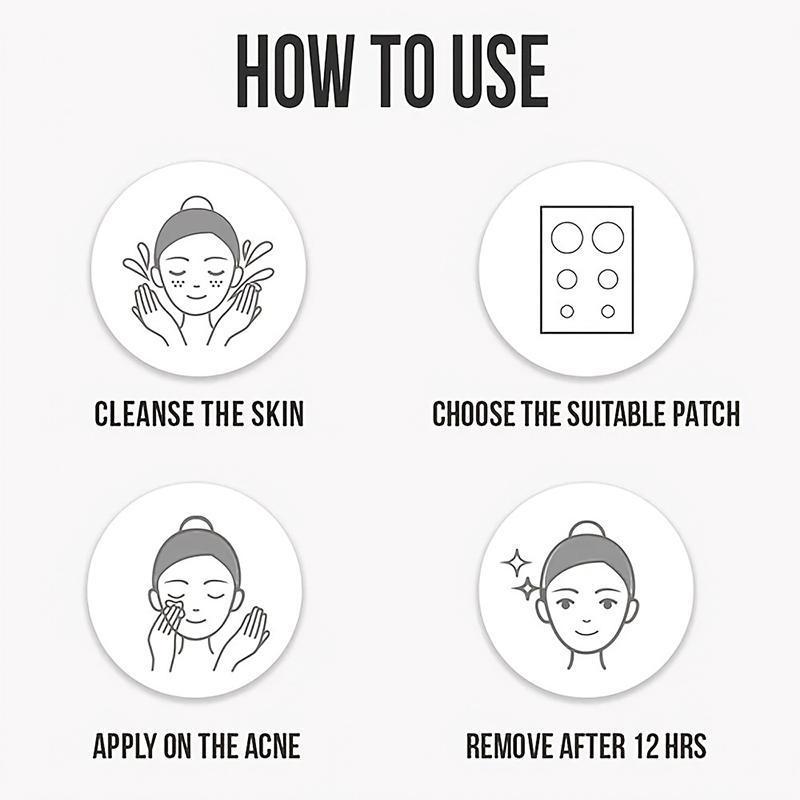 Star Shaped Acne Patch, 1 Box Hydrocolloid Acne Cover Patch, Skin Care Product for Women & Men, Daily Skincare Product for Acne