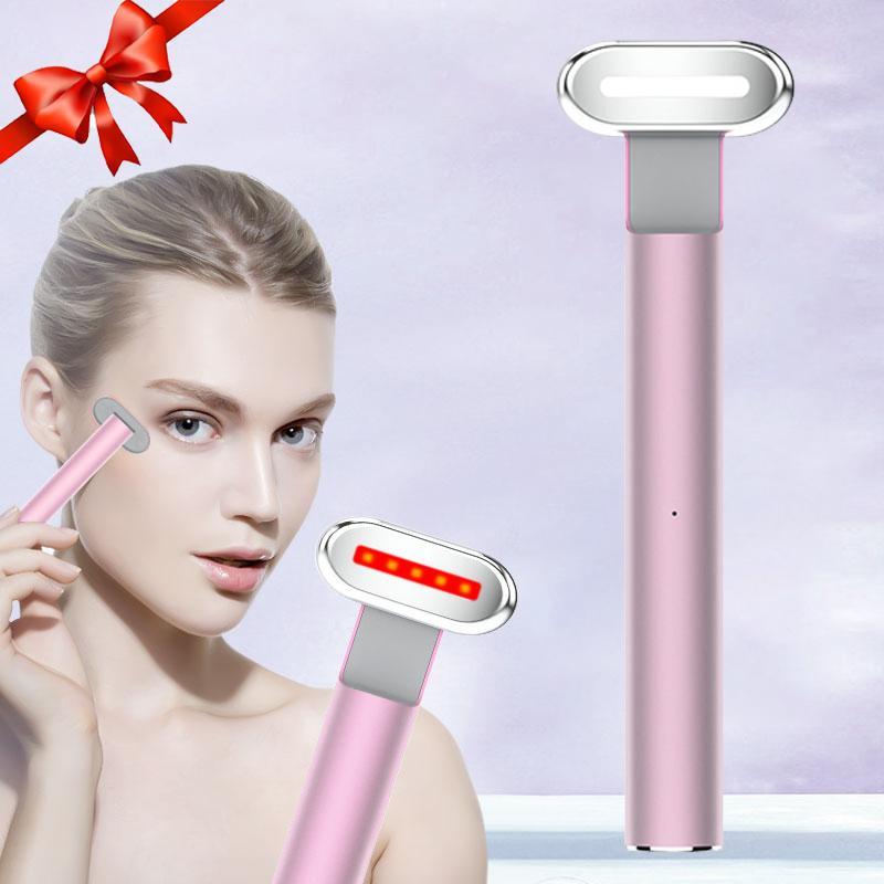 Facial Beauty Wand, 1 Box 7 Colors LED Facial Massager for Around Eyes, Face and Neck, Skin Care Tool for Home Use, Gift for Women