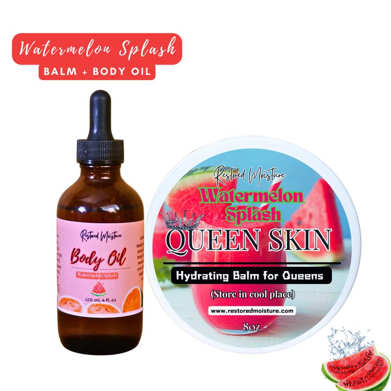 Queen Skin Moisturizing Balm + Body Oil Power Pack Long Lasting