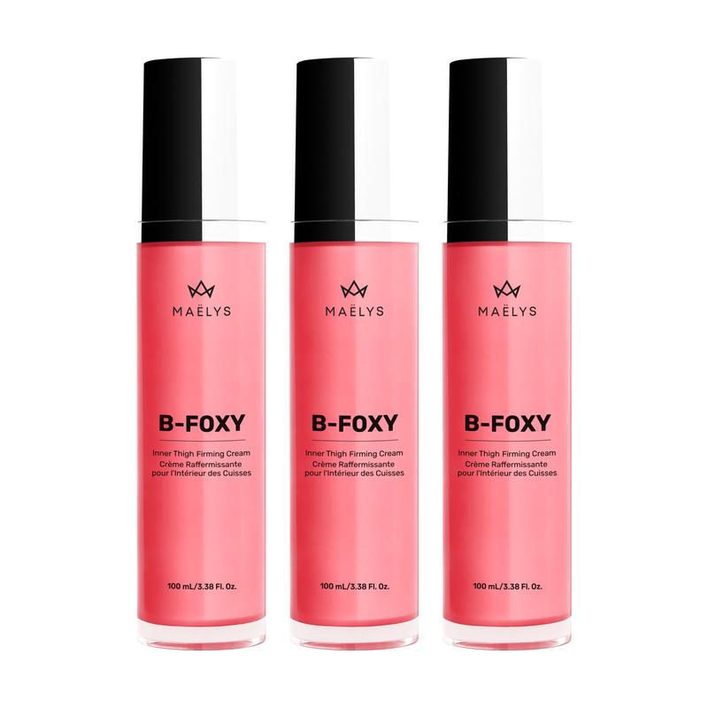 3X B-FOXY Clinically Proven Inner Thigh Firming Cream (SAVE $24!) by MAËLYS - for Loose Skin Body Care Lotions