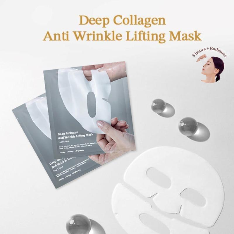 Skincare Collagen Face Mask Hydrating Firming Hydrogel Anti-Aging Holiday Gift Glow Skin Deep Moisturizing Fine Line Care