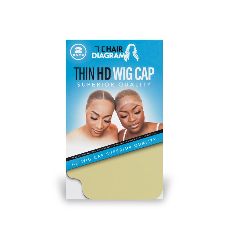 Ultra-Thin HD Wig Cap by The Hair Diagram for Wig Wearers Compatible with Bold Hold Products stretchy nylon