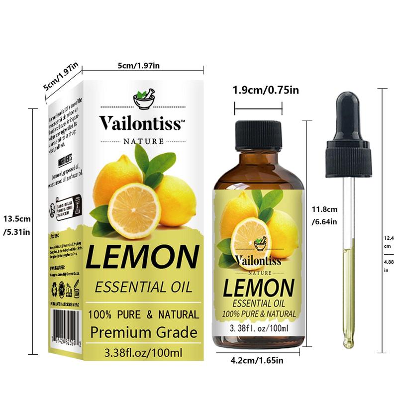 Lemon Essential Oil Moisturize, Calf Muscle Massage Oil, Body Care Oil For Women & Men