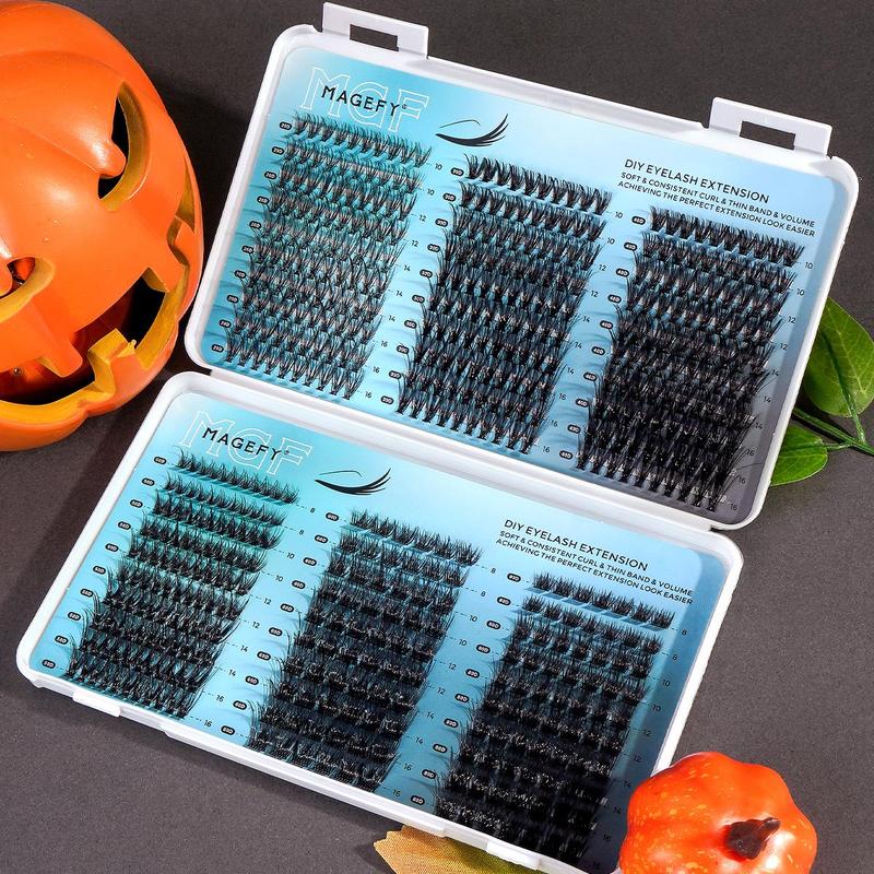 Mixed Length Individual Lashes, 540pcs set Natural Look Eyelash Extensions, Self Grafting Curl Eyelashes, False Eyelashes for Women & Girls Makeup, Christmas Gift