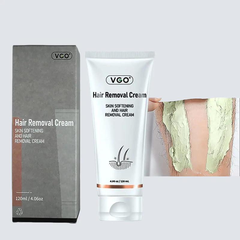 VGO Hair Removal Cream for Women & Men, 120ml   4.06oz Body Care Cosmetic Body Care Smooth Wax Gentle Jojoba Sensitive Comfort bodyhair bleach