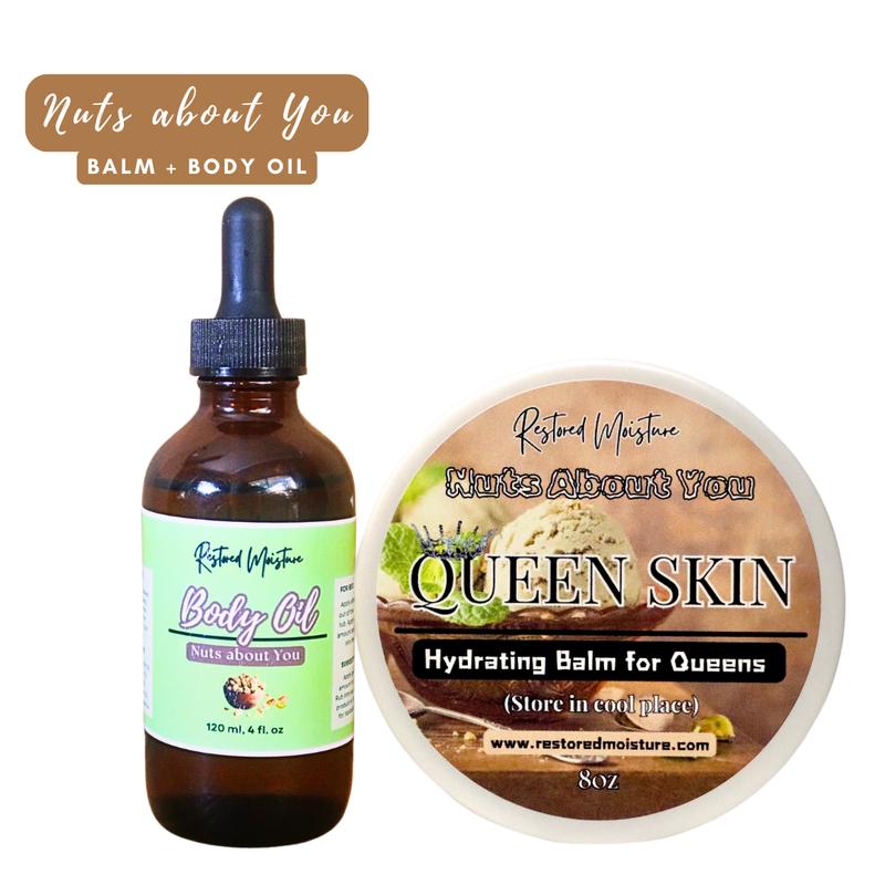 Queen Skin Moisturizing Balm + Body Oil Power Pack Long Lasting