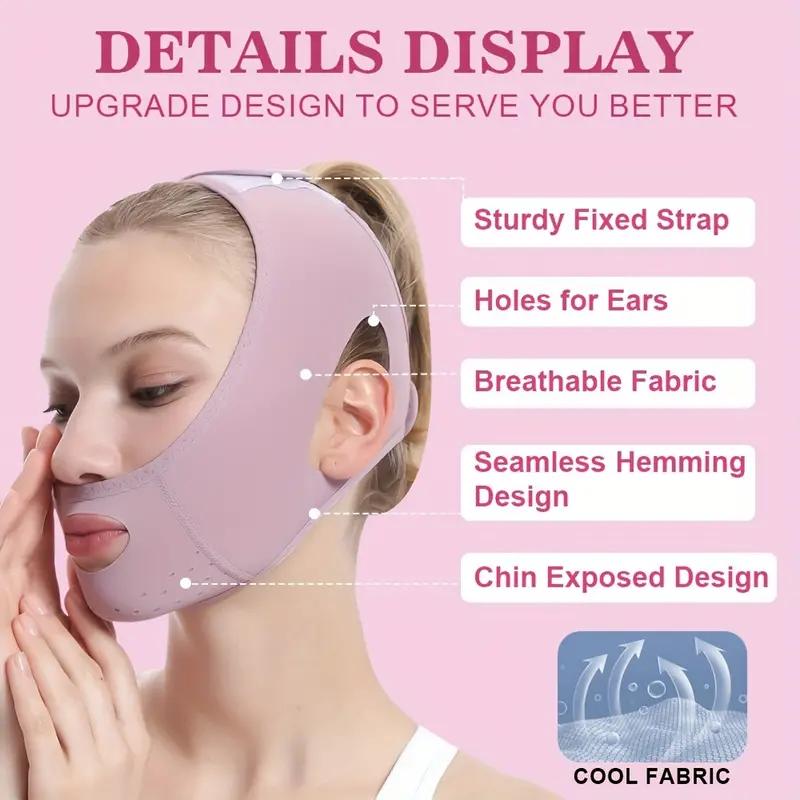 V-Line Facial Shaping Band: Reusable Chin & Cheek Lifting Tool for Slimming, Tightening, and Enhancing Contours | Adjustable Comfort Skincare