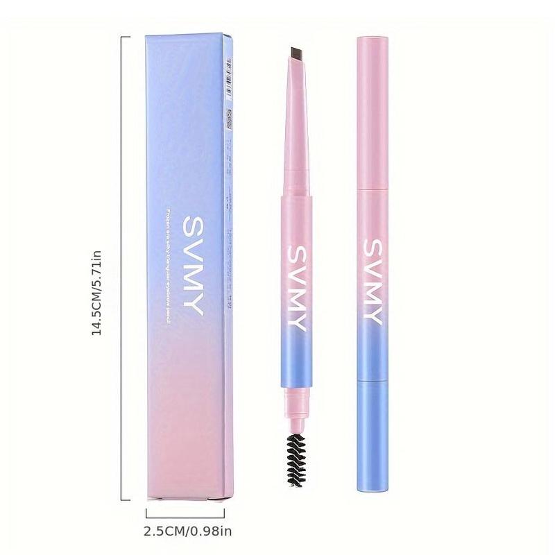 Double-ended Eyebrow Pencil with Styling Brush, 1 Count Waterproof And Long Lasting Eyebrow Pencil, Daily Use Eyebrow Makeup Tool