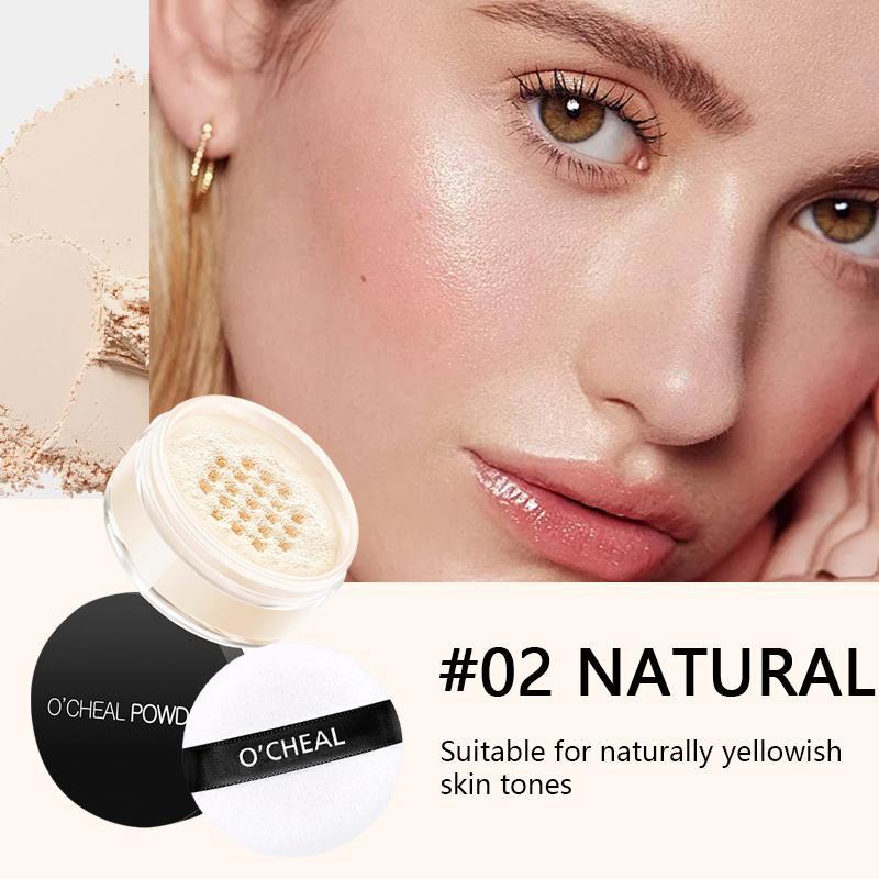 Oil Control Loose Powder, Long Lasting Face Powder, Makeup Setting Powder, Face Makeup Accessories, Cosmetics for Smooths Skin & Completes Makeup