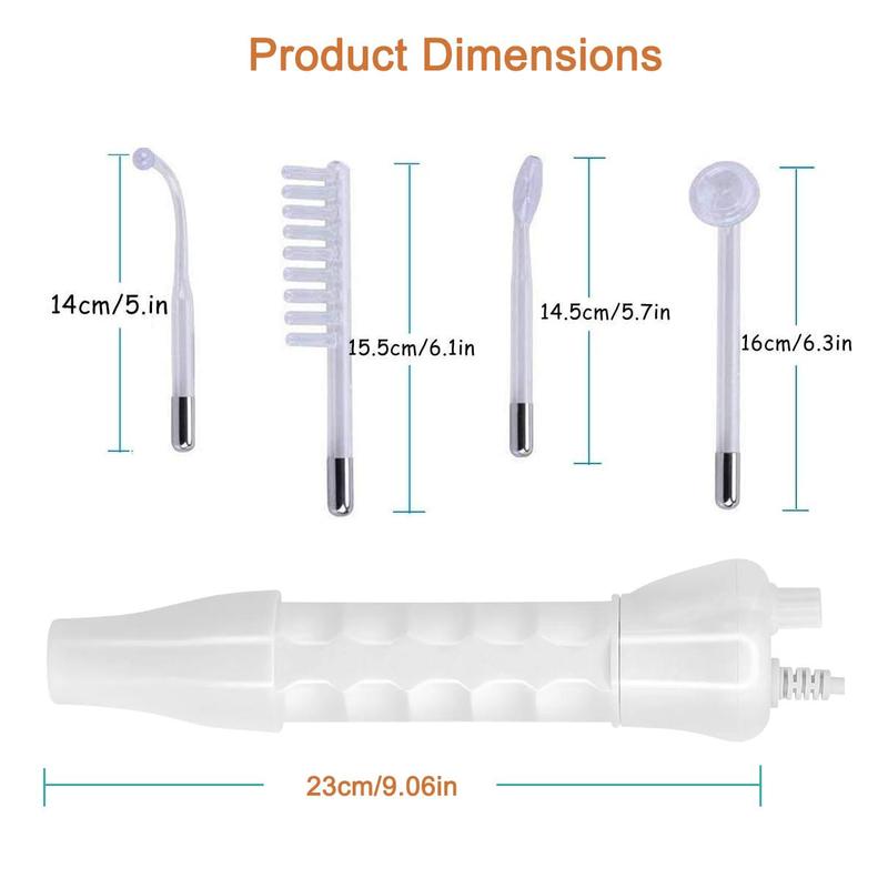 4 in 1 High Frequency Facial Beauty Wand, 1 Set Professional Facial Beauty Instrument for Women & Men, Facial Beauty Equipment