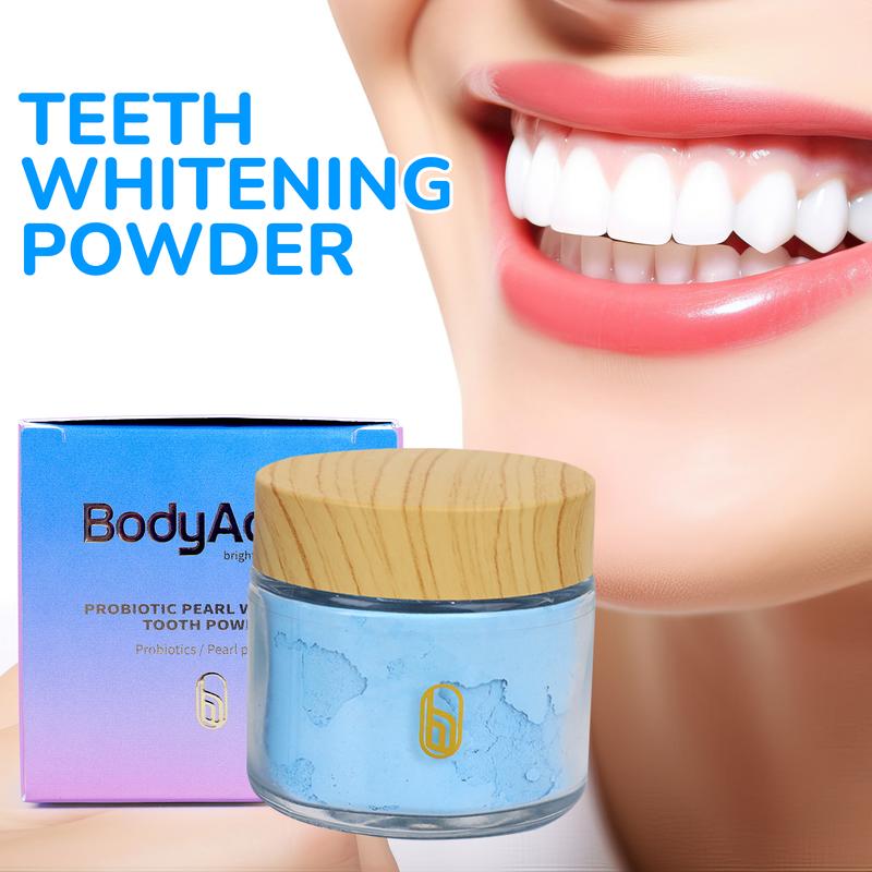 BodyAccel Whitening Pearl Probiotic Tooth Powder Natural