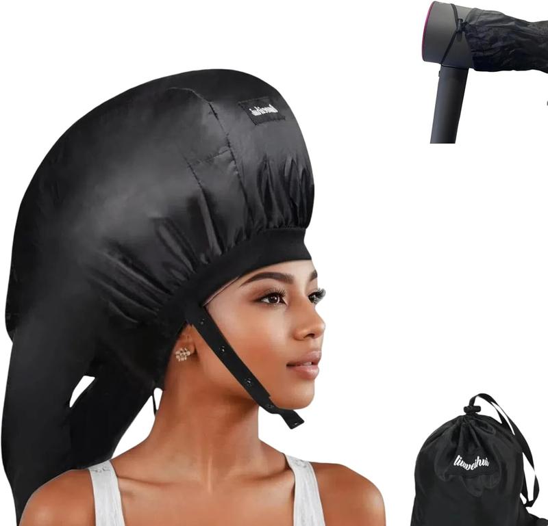 Large Bonnet Hooded Hair Dryer Attachment, Hair Dryer Bonnet Attachment for Curly Hair Your Ideal Hair Diffuser Solution-Large Capacity Hair Dryer Cap for Quick Styling of Curly Hair