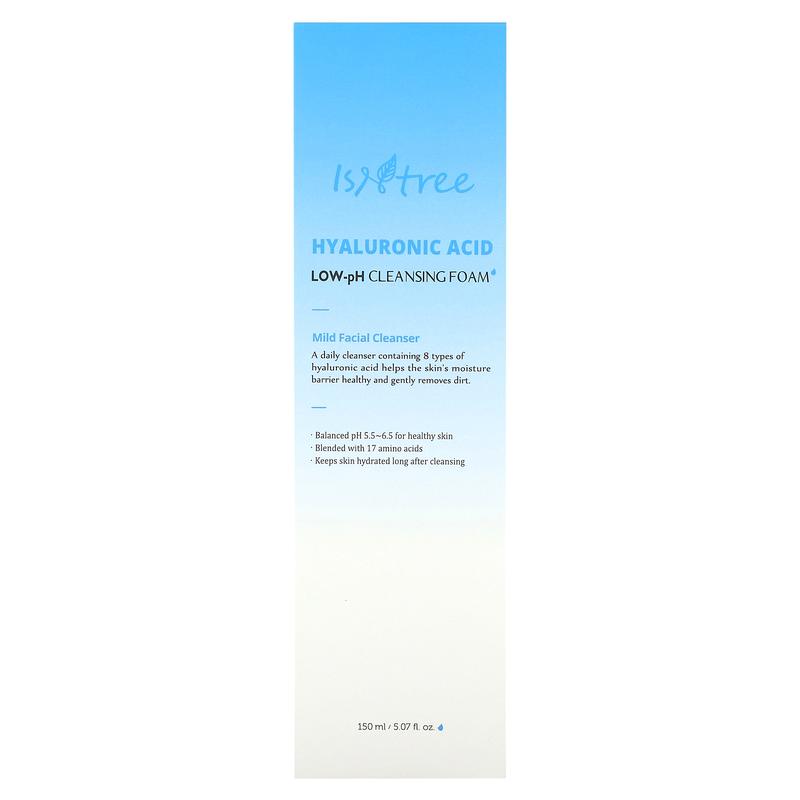 ISNtree Hyaluronic Acid, Low-pH Cleansing Foam, 5.07 fl oz (150 ml)