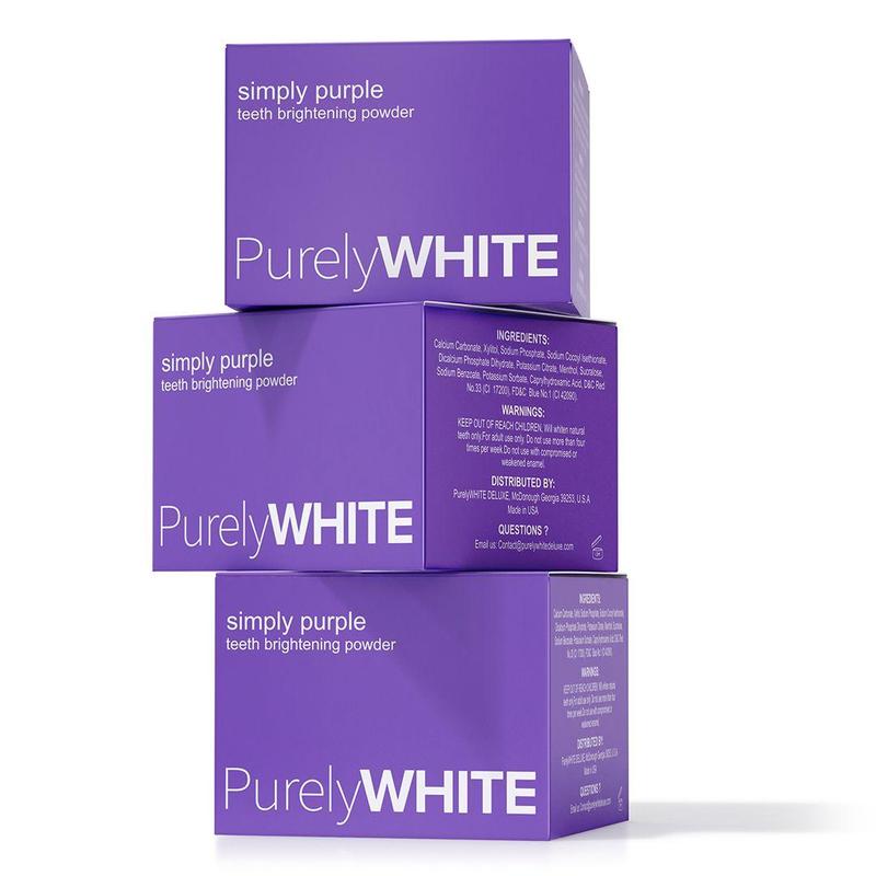 PurelyWHITE | Teeth Brightening Powder | Instant Brightening | For Sensitive Teeth