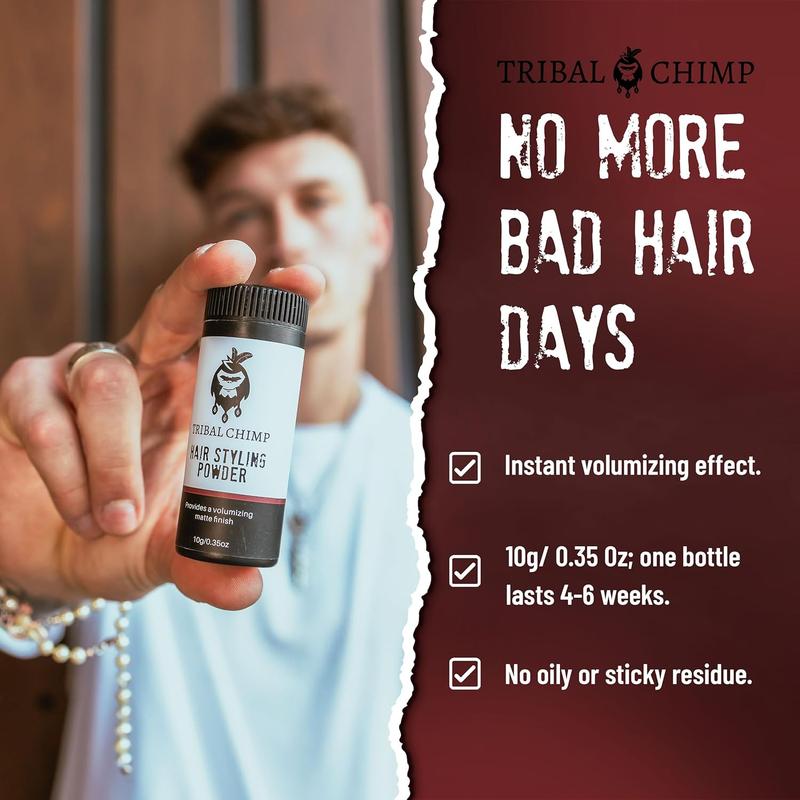 Tribal Chimp Volumizing Hair Styling Powder, Dry Hair, Alcohol Free