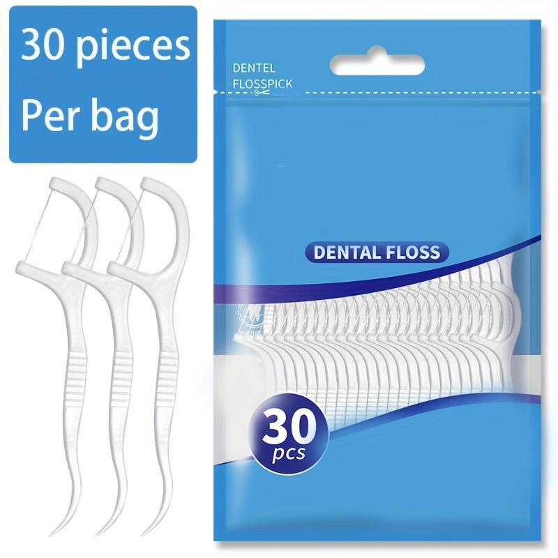 Disposable Dental Floss Picks, 1 Bag Ultra-fine High Tensile Polymer Fine Sliding Floss Sticks, Halloween Portable Dental Floss Picks, Dental Care Products for Home & Travel