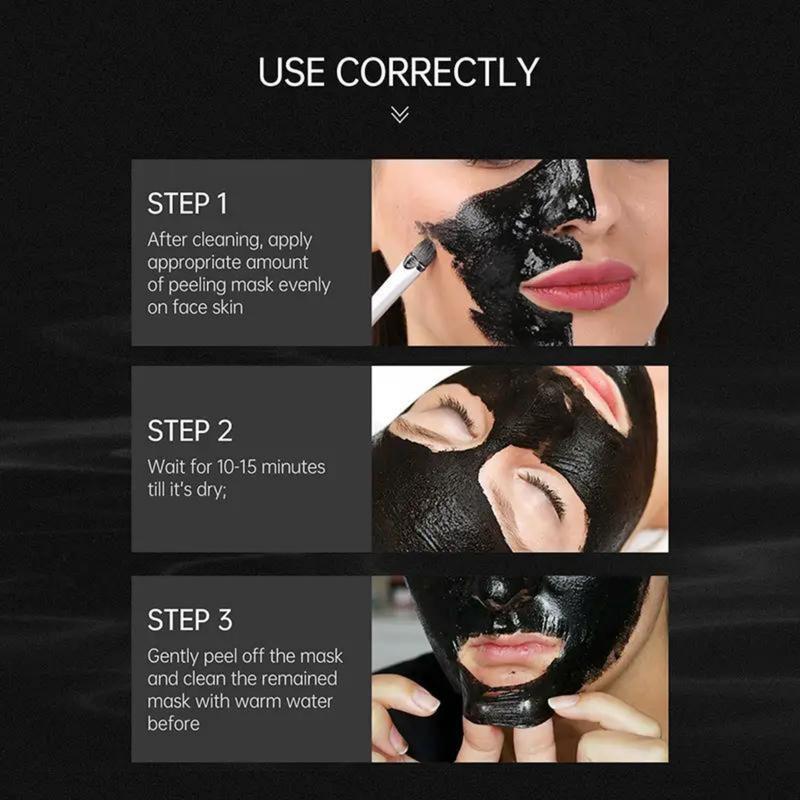 Bamboo Charcoal Blackhead Remover Face Mask – 50g Deep Cleansing Anti-Acne Treatment for Nose & Face, Purifying Skin Care Solution