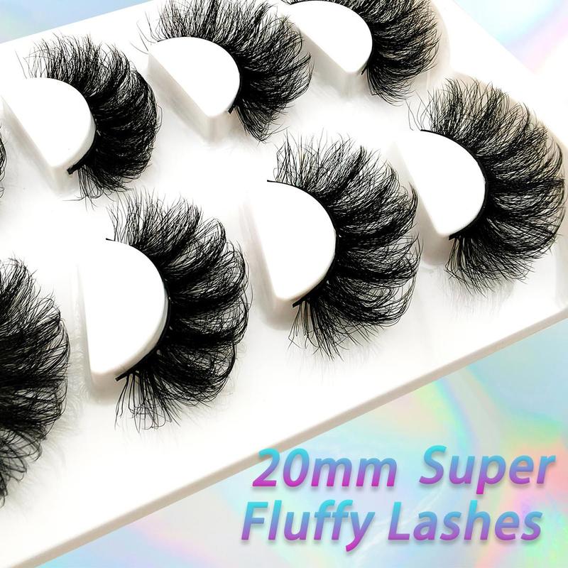 Long Fluffy Cosmetic False Eyelashes for Lash Extensions, 4 Pairs Natural Lash Strips, Curling Lashes Clusters for Lash Extensions, Summer Eye Makeup Products for Women, Lash Clusters Kit Gifts for Her, Lashes Extension Kit, Christmas Gift