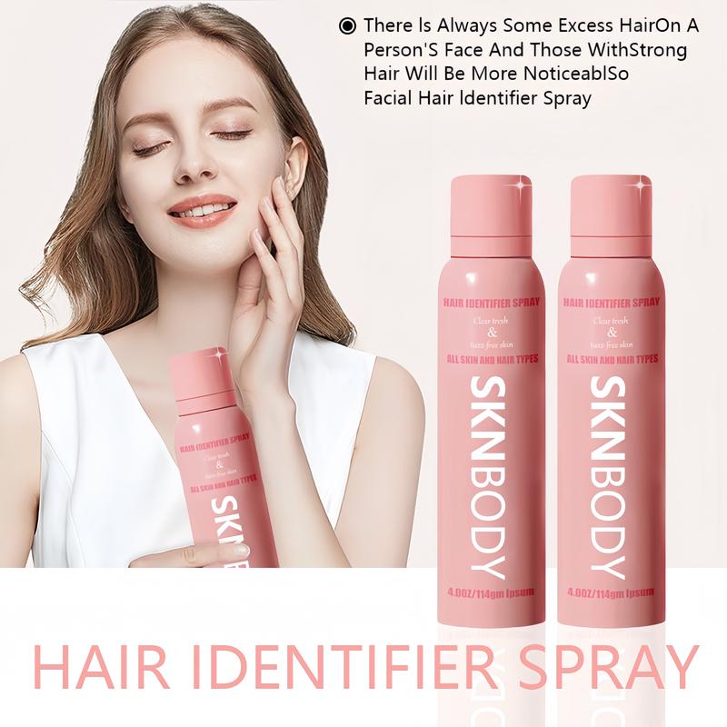 Hair ldentifier Spray Removal for Face Shaving Woman,Flawless Woman Facial hair RemoverDermaplaning,Effective Hair ldentifierSpray Finishing Touch Moisturizing andSkin Care Dermaplaner Spray,Removing Unwanted Hair