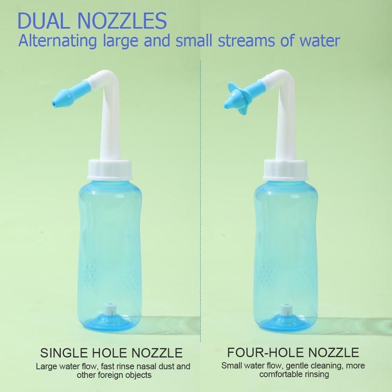 300ml Nasal Wash Bottle, Nasal Washing Bottle with Nozzle, Heat Resistant Bottle, Bathroom Gadgets