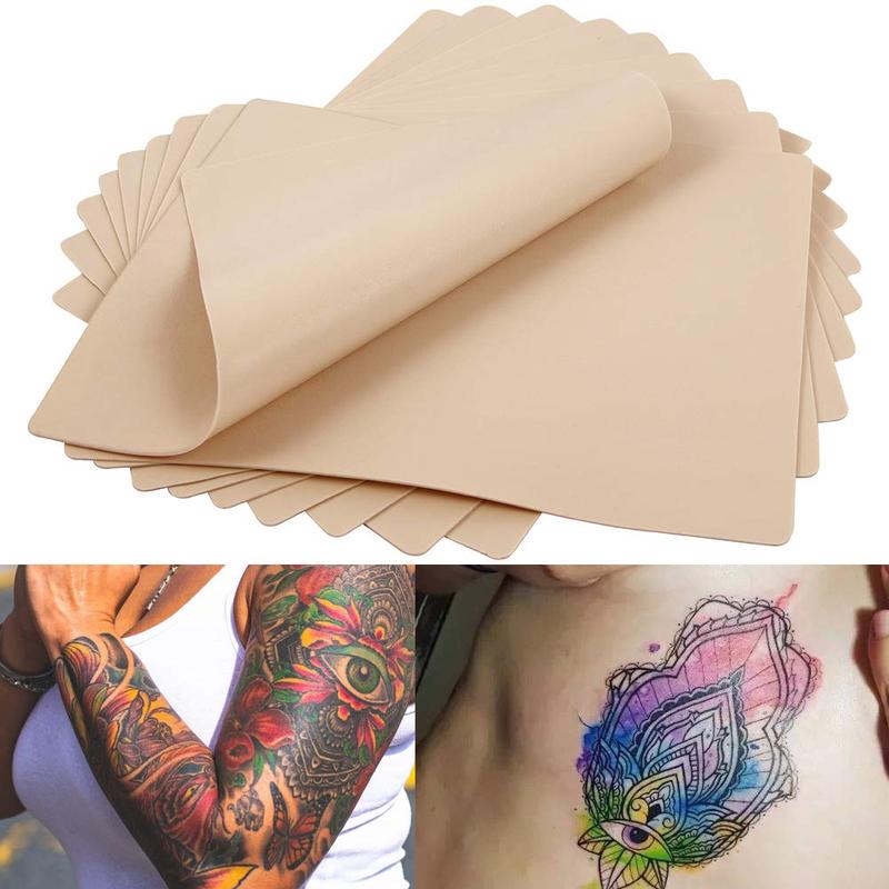 Blank Tattoo Practice Skins - Autdor 10Pcs Tattoo Skin Practice Double Sides 8x6