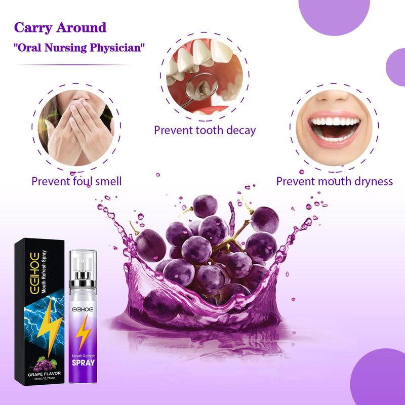 Portable Oral Spray, 2 Boxes Natural Extracts Mouth Freshening Spray, Oral Care Product for Men & Women, Daily Oral Care Product, Christmas Gift