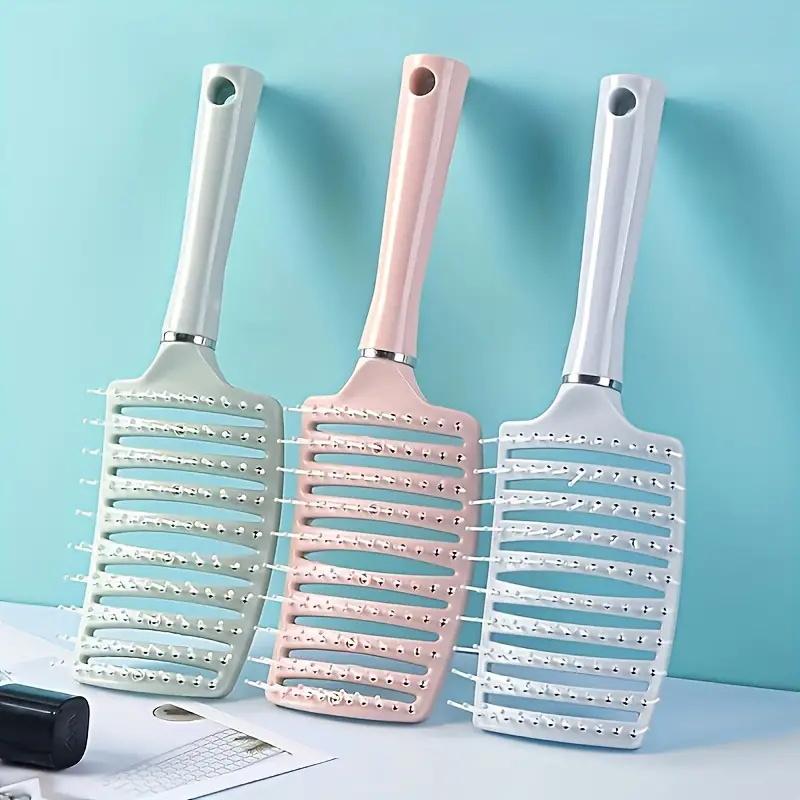 Hair brush, professional curved exhaust brush, blow drying faster, male girl, dry curled straight hair