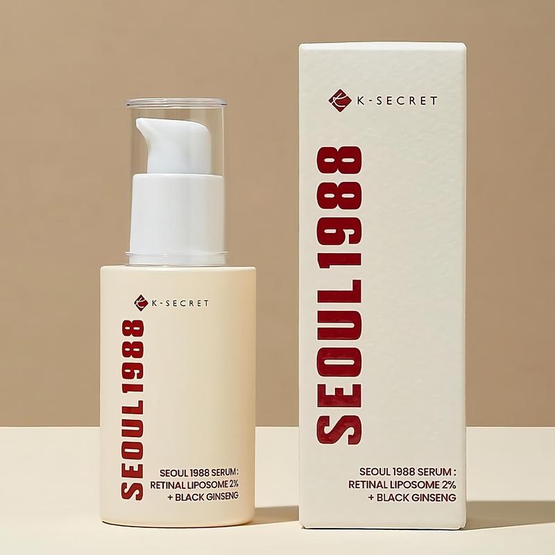 KSECRET - Seoul 1988 Serum : Retinal Liposome 2% + Black Ginseng (30ml) Peptides, Anti-Aging, Wrinkle Care, Skincare, Comfort Skin Repair