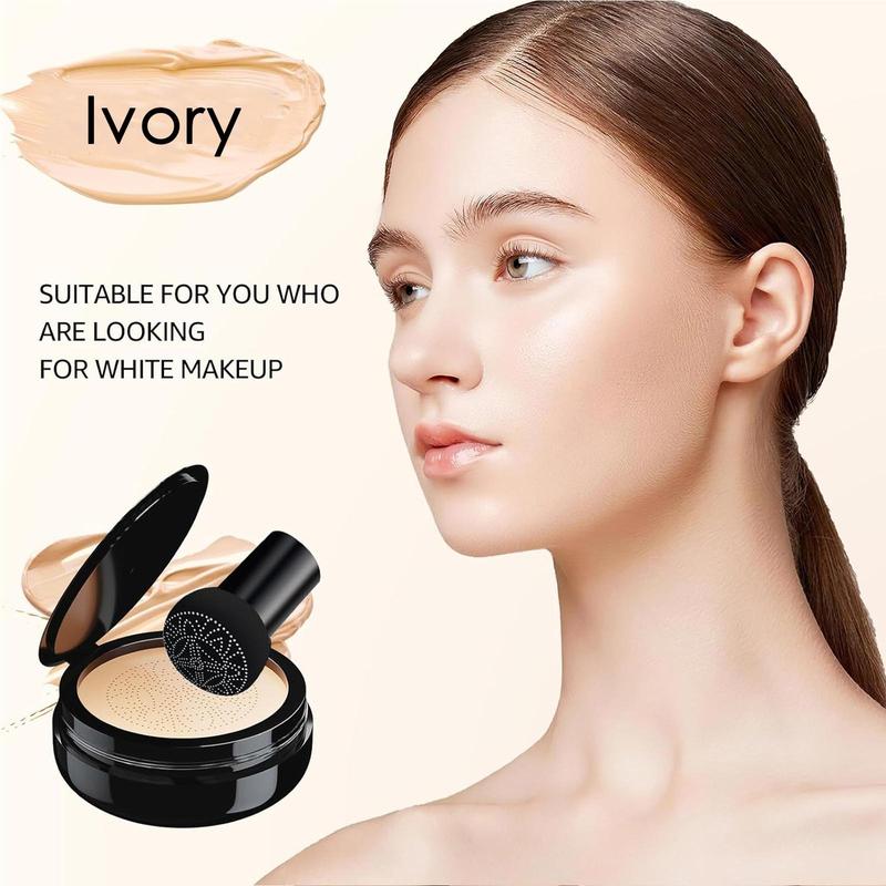 Long-lasting Moisturizing Air Cushion CC Cream, 1 Count Waterproof Concealer Foundation, Full Coverage Flawless Makeup Cream, Christmas Gift