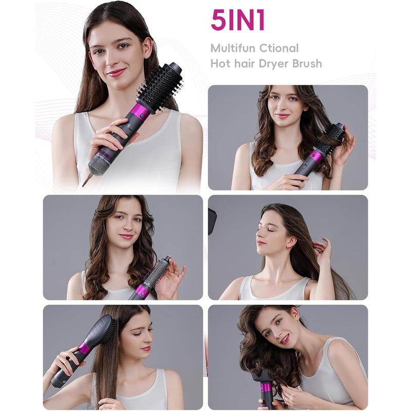 5 in 1 Hair Dryer Brush with Negative Ion Technology, Hot Air Brush Styler and Dryer