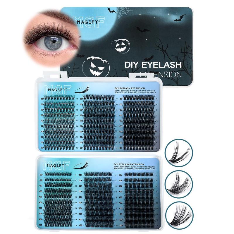 Mixed Length Individual Lashes, 540pcs set Natural Look Eyelash Extensions, Self Grafting Curl Eyelashes, False Eyelashes for Women & Girls Makeup, Christmas Gift