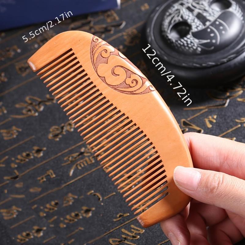 Wooden Hair Comb Set, 4 Counts set Mixed Style Hair Styling Hairdressing Comb, Professional Hair Styling Tool for Women & Men