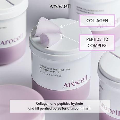 [AROCELL Official] Super Collagen Melting Cleansing Balm | Deep Pore Cleansing, Hydrating & Anti-Aging | Grinder-Type Hygienic Packaging