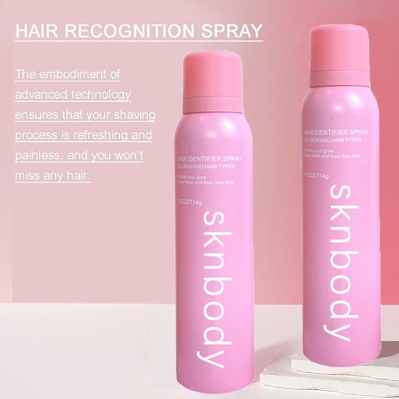 SKNBODY hair identifier spray， for face dermaplaning Shaving Woman Finishing Touch Flawless Woman Facial hair Remover Dermaplaning, Moisturizing and Removing Unwanted Hair Floral Honey Body Care Hair Removal Wax Cosmetic (spray plus razor) skinbodyhair