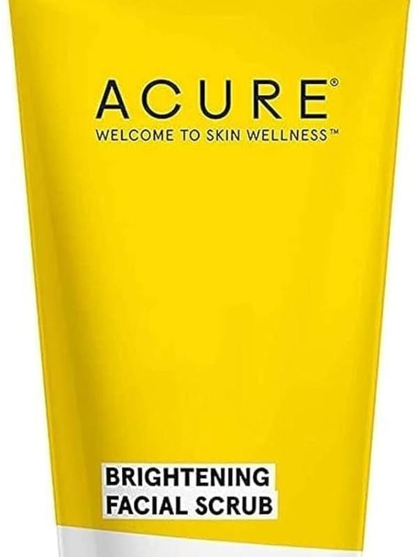 Acure Brightening Facial Scrub for a Youthful, Brighter, Radiant Complexion | With Sea Kelp & French Green Clay