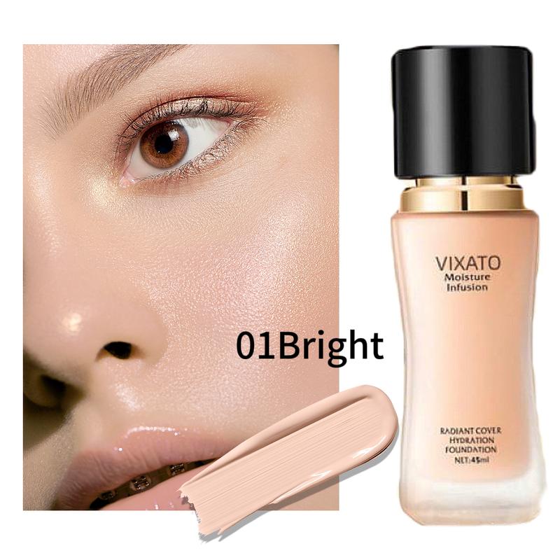 Vixato Liquid Foundation Flawless Light Liquid Foundation, Light Makeup, Medium Coverage, Improves Uneven Skin Tone, Highly Moisturizing Foundation