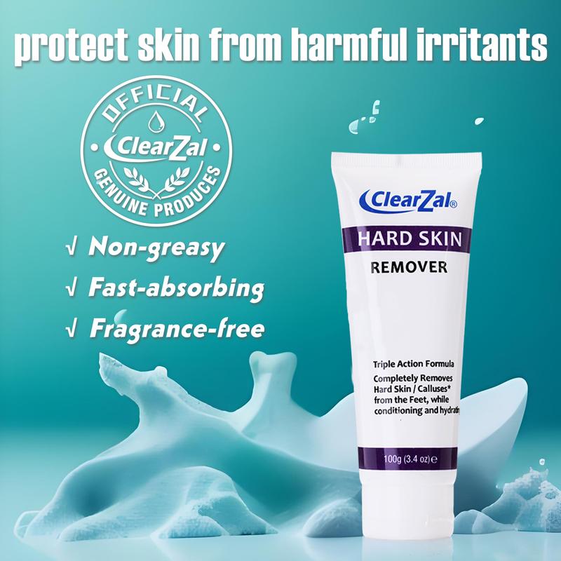 CLEARZAL HARD SKIN Hand Peeling ,dryskin,Hydrating Moisturizing Exfoliating Cream. Exfoliating cream for all skin types on hands, feet and body,peeling skin 100g ，Urea, salicylic acid, aloe vera formula