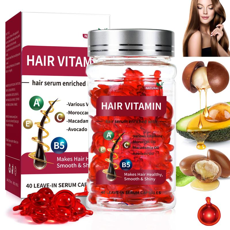 Hair Vitamin Capsules, Hair Serum, Nourishing Hair Essence Oil Capsules, Natural Hair Care Product for & Hair Care,Haircare Shampoo Comfort Cleansing