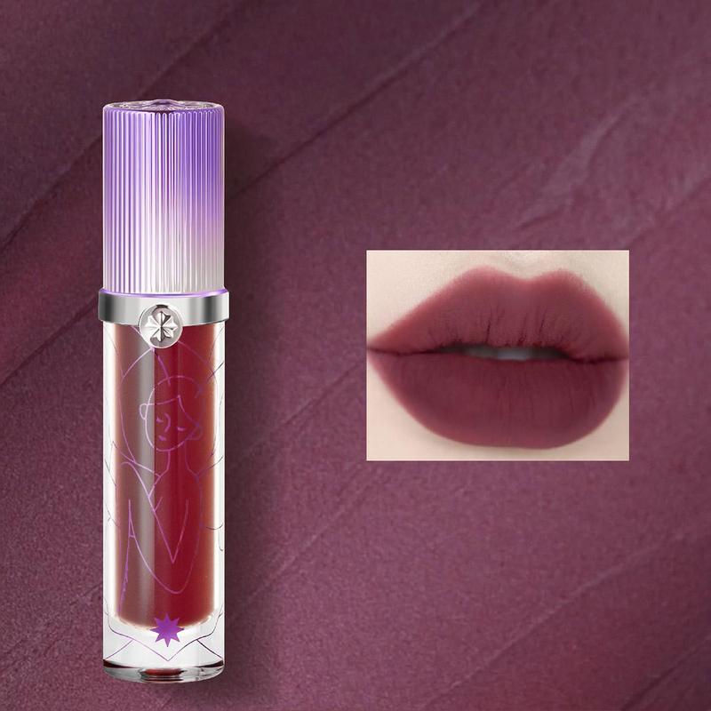 Moisturizing Matte Lipstick, Long Lasting Easy Coloring Velvet Matt Finish Lip Gloss, Suitable for All Occasions Lip Makeup, Girls and Women Makeup Accessories