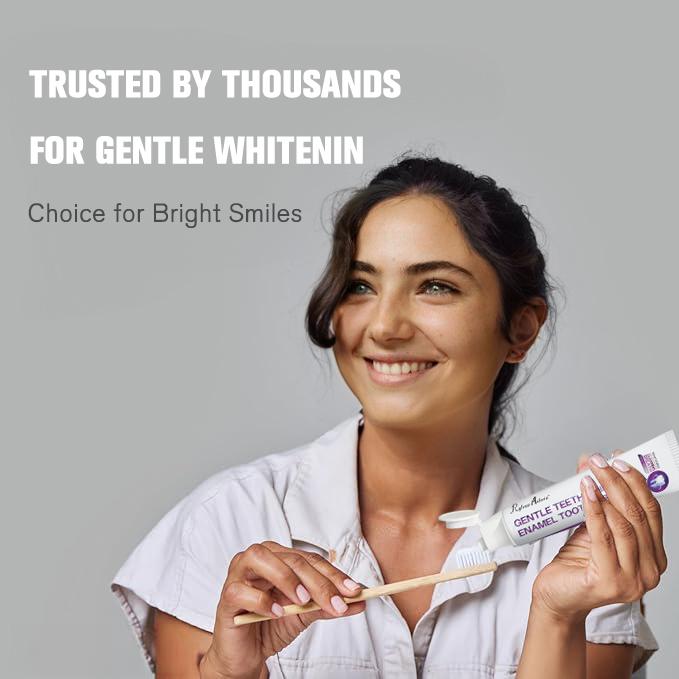 Gentle Teeth Whitening Enamel Toothpaste, Deep Stain Removal, Fresh Breath, Non-Irritating, Advanced Whitening for Sensitive Teeth, Latest Oral Care