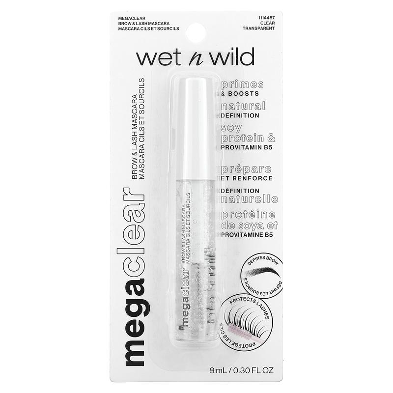 wet n wild Mega Clear, Brow & Lash Mascara, 1114487 Clear, 0.30 fl oz (9 ml)