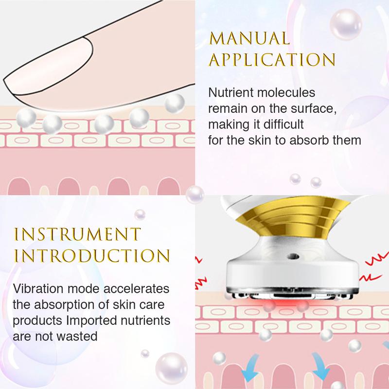 HiJOJO | Skin Rejuvenation Introducer - Upgraded Chip Dense Light Energy Sonic Red Photon Skin Face Massager Daily Facial Routine Household Beauty Salon Device Wireless Charger Comfort Gift Idea Comfort Instrument Sale