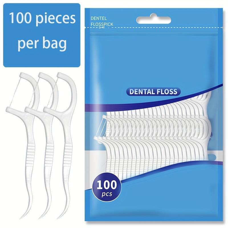 Disposable Dental Floss Picks, 1 Bag Ultra-fine High Tensile Polymer Fine Sliding Floss Sticks, Halloween Portable Dental Floss Picks, Dental Care Products for Home & Travel