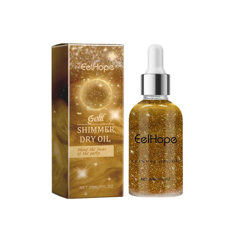 Glitter Body Oil, 1 Box Long Lasting Shimmering Body Glitter Oil, Body Makeup for Women, Cosmetic Product for Party