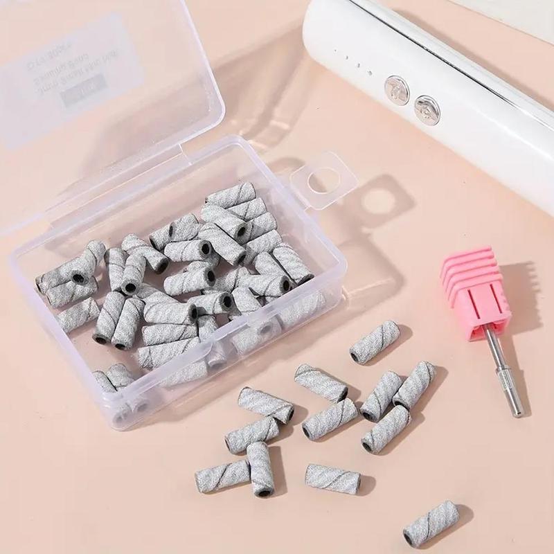 Nail Drill Sanding Bands With 3.1mm Mandrel Bit, 50pcs set Nail Drill Sanding Bands For Nails Acrylic Gel Removing And Shaping, Manicure & Pedicure Tools, Electric Callus Remover Accessories, Christmas Gift